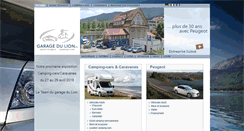 Desktop Screenshot of garagedulion.ch