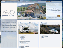 Tablet Screenshot of garagedulion.ch